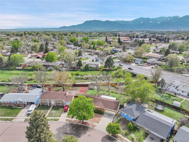 1304 De Reamer Cir, Colorado Springs, CO 80915 - aerial view of residential area featuring a mountain backdrop