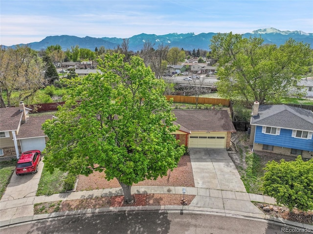 1304 De Reamer Cir, Colorado Springs, CO 80915 - aerial view of residential area with a mountain backdrop