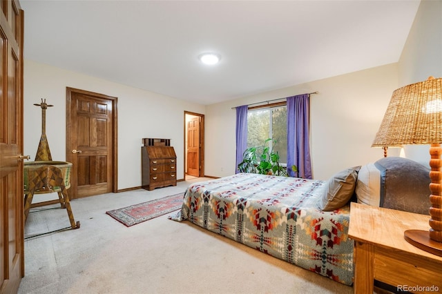 bedroom with carpet flooring