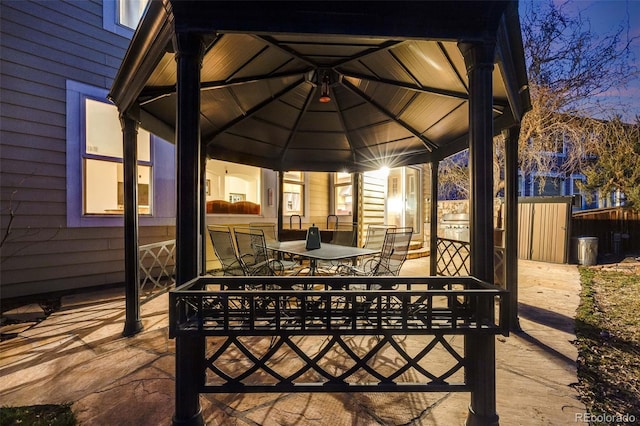 view of patio / terrace featuring outdoor dining area