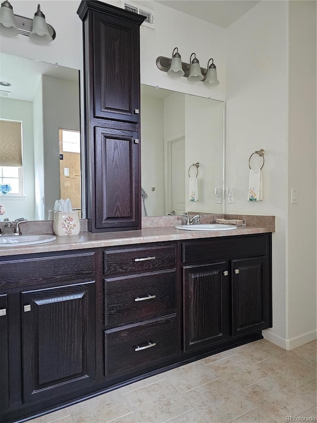 bathroom featuring vanity