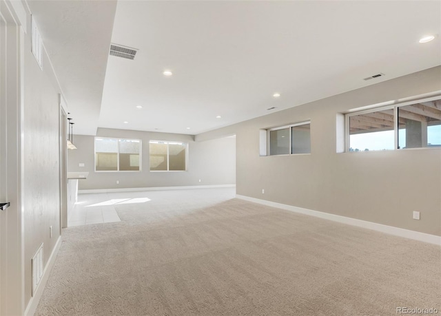 view of carpeted empty room