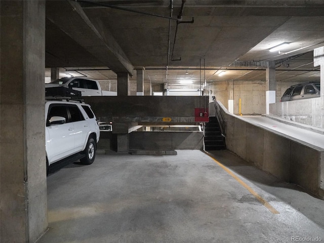 view of parking deck