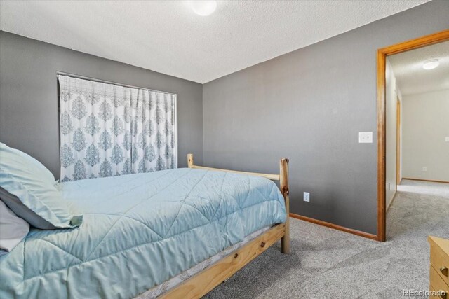 180 S Carlton St, Castle Rock, CO 80104 - carpeted bedroom with baseboards and a textured ceiling