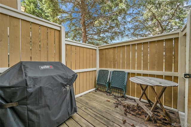 14110 E Dickinson Dr Unit A, Aurora, CO 80014 - deck featuring area for grilling