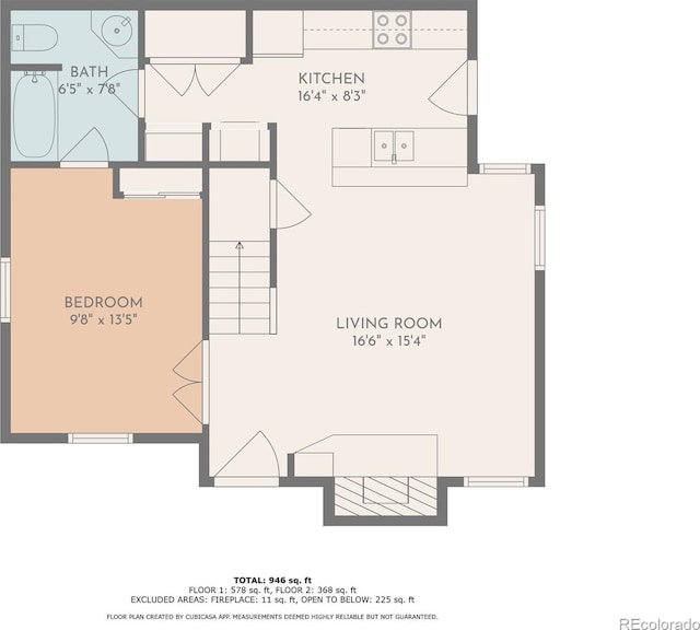 14110 E Dickinson Dr Unit A, Aurora, CO 80014 - floor plan / room layout
