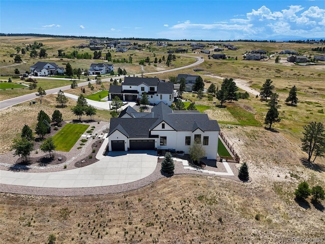 drone / aerial view featuring a rural view