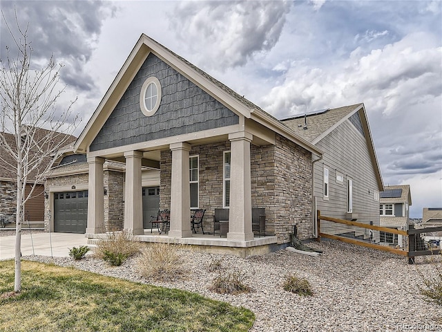 view of front facade with covered porch