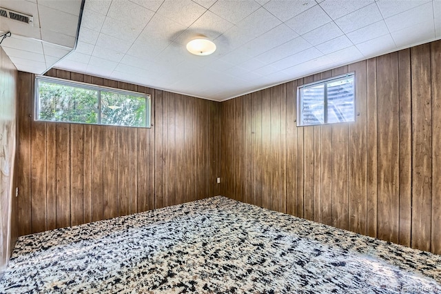 2122 S Yank Way, Lakewood, CO 80228 - unfurnished room featuring wood walls and carpet flooring