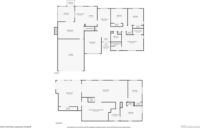 2122 S Yank Way, Lakewood, CO 80228 - view of room layout