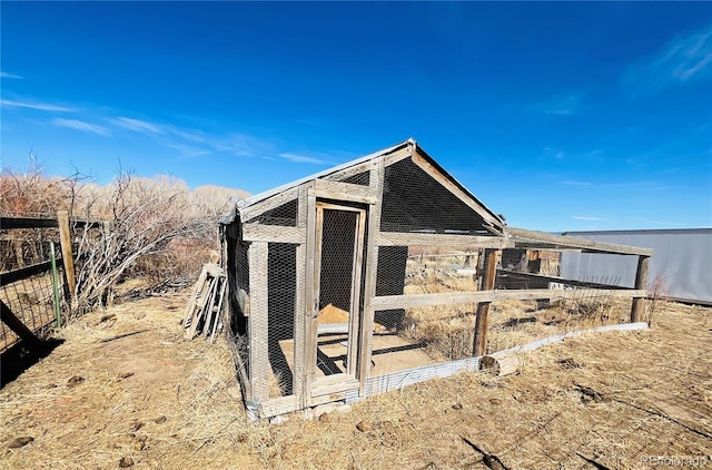 view of poultry coop