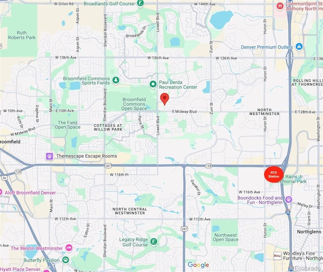 12941 S Princess Cir, Broomfield, CO 80020 - map of property location