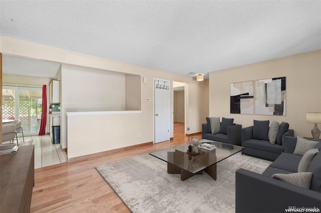 12941 S Princess Cir, Broomfield, CO 80020 - living area featuring a textured ceiling and wood finished floors
