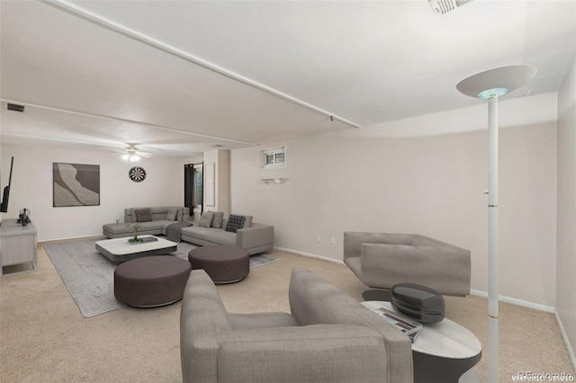 12941 S Princess Cir, Broomfield, CO 80020 - living area with carpet floors and a ceiling fan