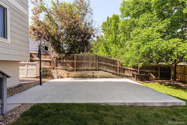 15963 Rock Crystal Dr, Parker, CO 80134 - fenced backyard with a patio area