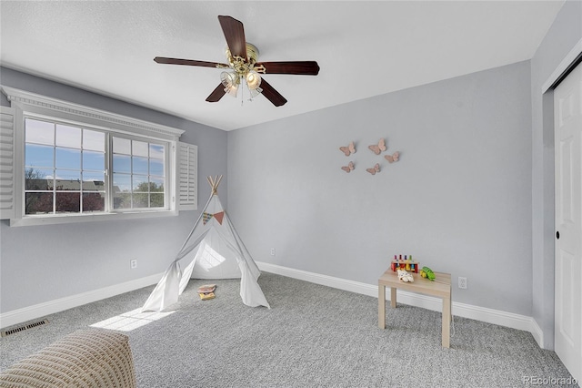 19731 E 40th Ave, Denver, CO 80249 - playroom with carpet and ceiling fan