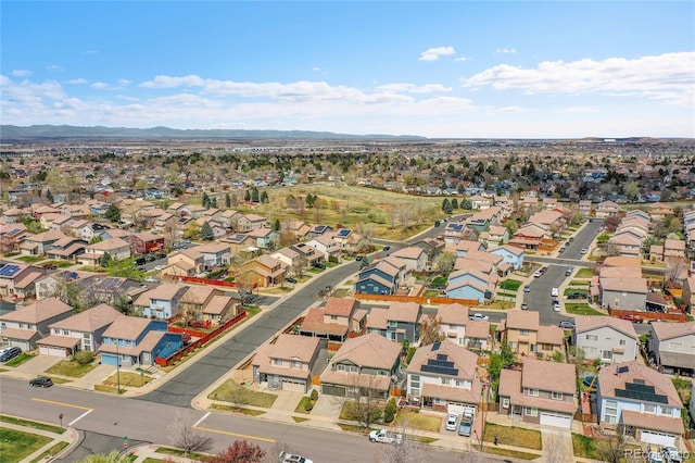 19731 E 40th Ave, Denver, CO 80249 - aerial view of property's location with mountains and nearby suburban area