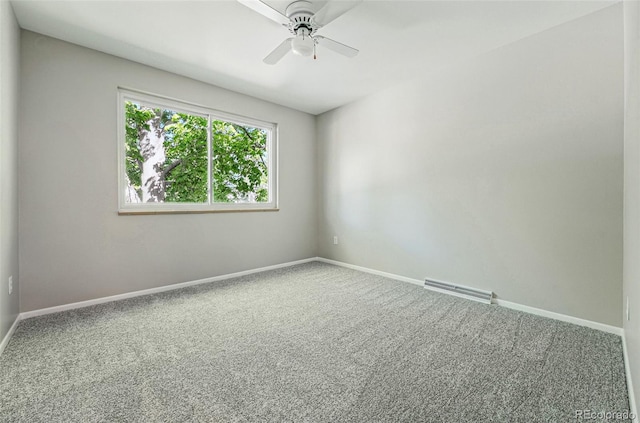 1905 S Linden Ct, Denver, CO 80224 - carpeted empty room with ceiling fan and baseboards