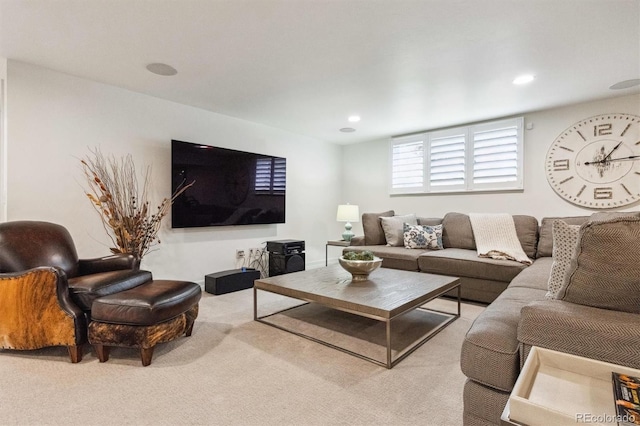 5340 S Logan Dr, Greenwood Village, CO 80121 - carpeted living room with recessed lighting