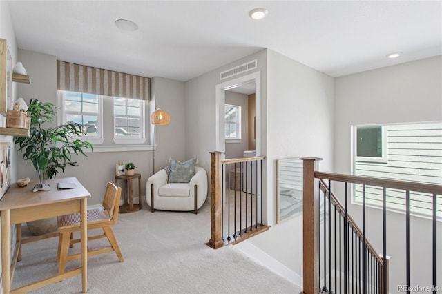 13334 Blue Amber Ct, Parker, CO 80134 - office with carpet floors and recessed lighting