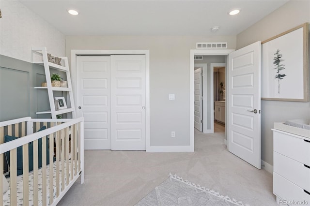 13334 Blue Amber Ct, Parker, CO 80134 - unfurnished bedroom with carpet flooring, recessed lighting, and a closet