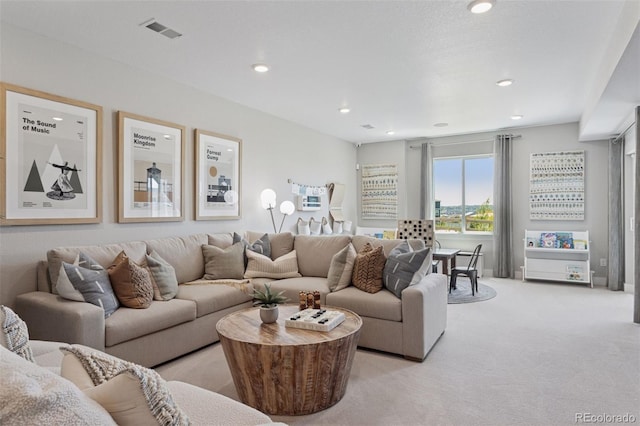 13334 Blue Amber Ct, Parker, CO 80134 - living room with light colored carpet and recessed lighting