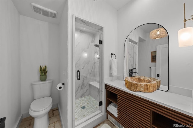 245 N County Highway 67, Sedalia, CO 80135 - full bathroom with a marble finish shower and vanity