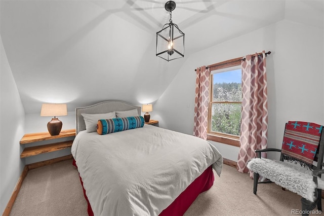245 N County Highway 67, Sedalia, CO 80135 - bedroom with carpet flooring and vaulted ceiling