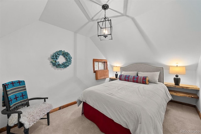 245 N County Highway 67, Sedalia, CO 80135 - bedroom featuring lofted ceiling and carpet floors