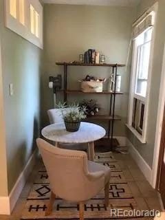 dining area with baseboards