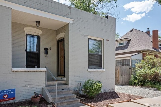 914 E Iowa Ave, Denver, CO 80210 - view of exterior entry with brick siding