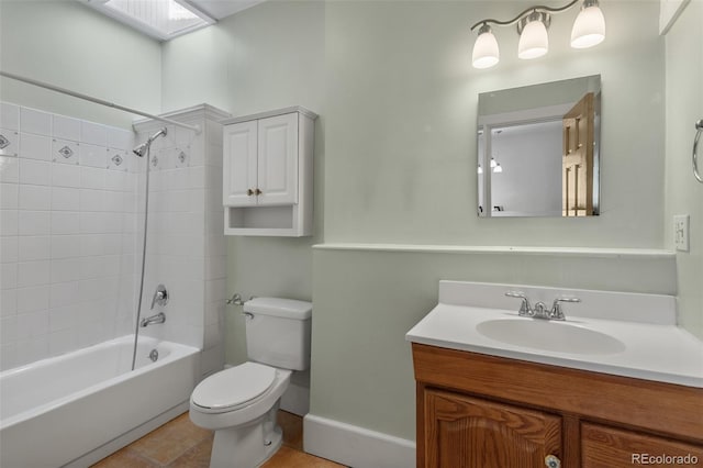 914 E Iowa Ave, Denver, CO 80210 - bathroom featuring vanity, washtub / shower combination, and tile patterned floors