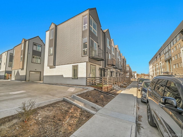 exterior space with a residential view