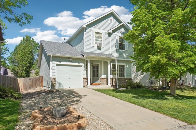 6142 Gorham St, Frederick, CO 80530 - traditional home with an attached garage, driveway, and roof with shingles