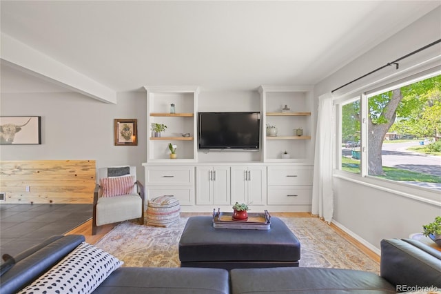13402 W 24th Pl, Golden, CO 80401 - living area featuring light wood-style flooring and baseboards