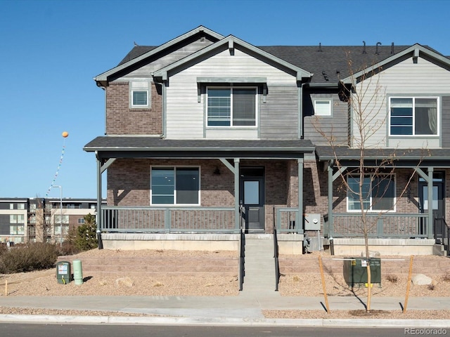 view of front of house featuring covered porch