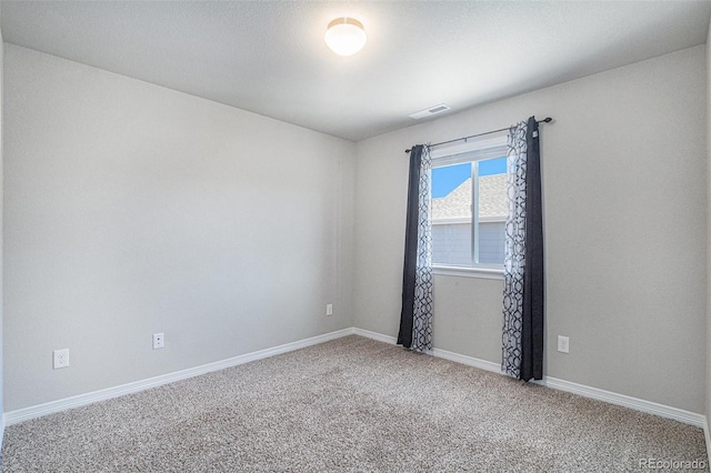 view of carpeted empty room