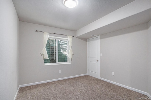 view of carpeted empty room