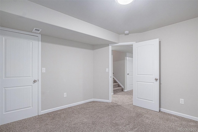 view of carpeted empty room