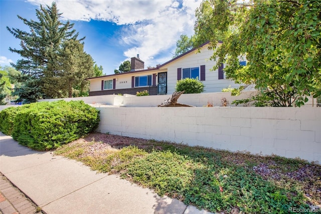 view of ranch-style home