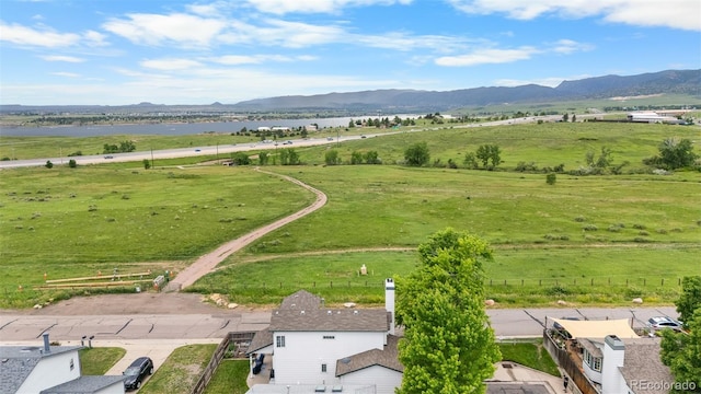 8544 S Upham Way, Littleton, CO 80128 - overview of rural landscape featuring a water and mountain view and agricultural land