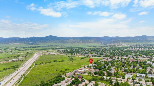 8544 S Upham Way, Littleton, CO 80128 - bird's eye view of a mountain backdrop and a major roadway