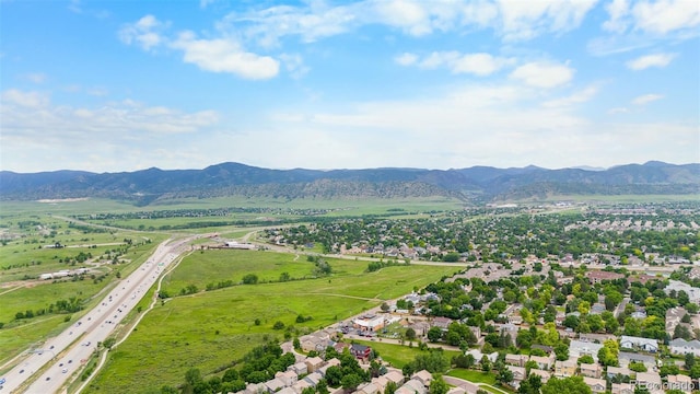 8544 S Upham Way, Littleton, CO 80128 - aerial view of a main thoroughfare and a mountainous background