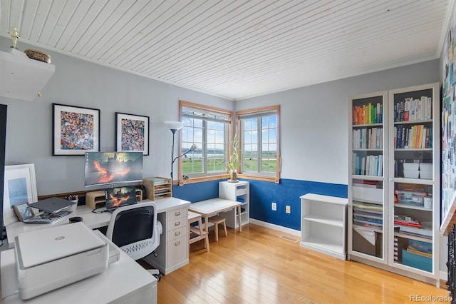8544 S Upham Way, Littleton, CO 80128 - office featuring wood ceiling and light wood-style flooring