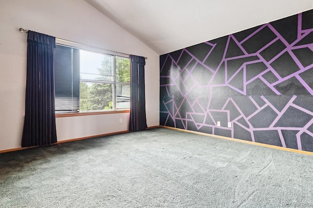 2780 S Cathay Ct, Aurora, CO 80013 - carpeted spare room featuring lofted ceiling and baseboards