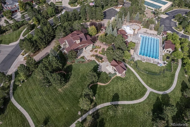 24714 E Quarto Pl, Aurora, CO 80016 - aerial view of property's location with a pool area