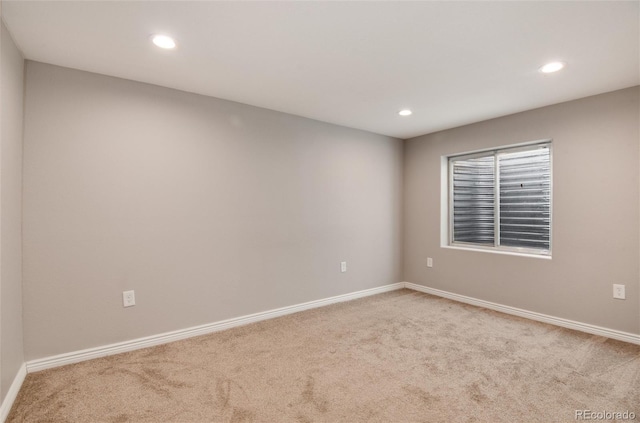 view of carpeted empty room