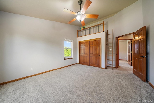 5861 E Valley Hi Dr, Parker, CO 80138 - unfurnished bedroom with carpet flooring, a closet, and ceiling fan