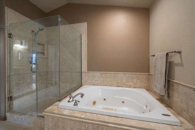 5861 E Valley Hi Dr, Parker, CO 80138 - full bath featuring a shower stall and a whirlpool tub