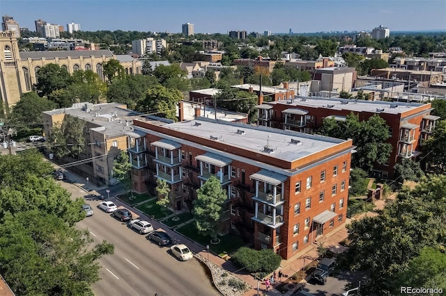 1376 N Pearl St Unit B1, Denver, CO 80203 - drone / aerial view featuring a view of city